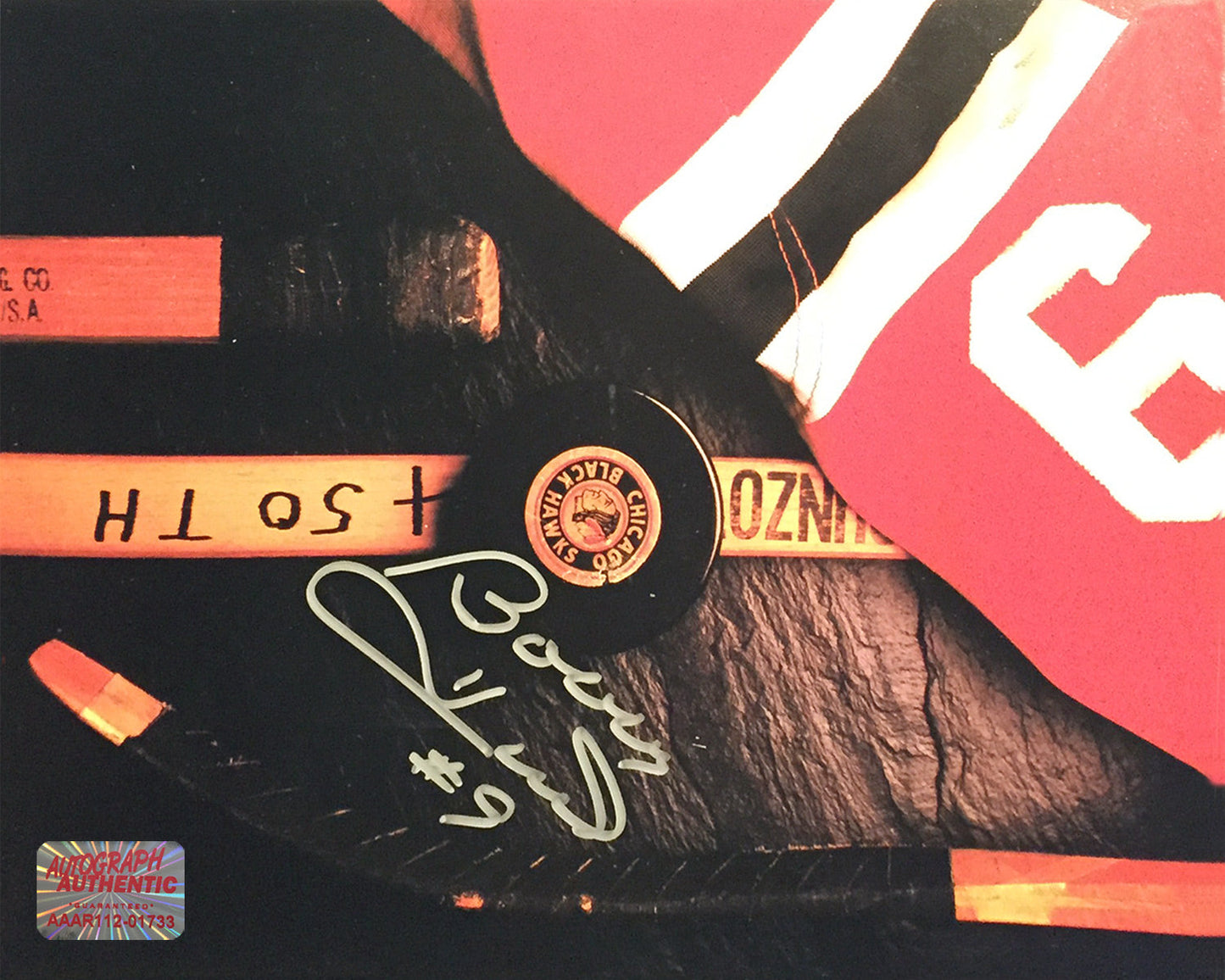 AUTOGRAPHED BOBBY HULL 8X10 COLLAGE PHOTO - CHICAGO BLACKHAWKS, WINNIPEG JETS