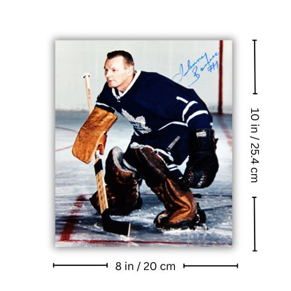 PHOTOGRAPH 8X10 DÉDICACÉE DE JOHNNY BOWER - TORONTO MAPLE LEAFS