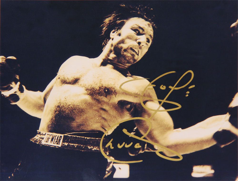 GEORGE CHUVALO AUTOGRAPHED 8X10 - BOXING (10" BY 8")