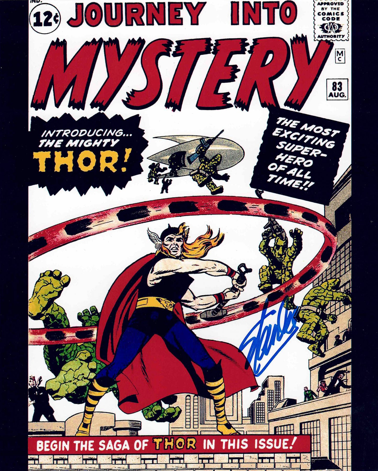 STAN LEE SIGNED JOURNEY INTO MYSTERY THOR 8X10 PHOTO
