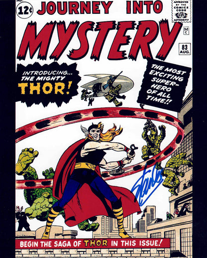 STAN LEE SIGNED JOURNEY INTO MYSTERY THOR 8X10 PHOTO