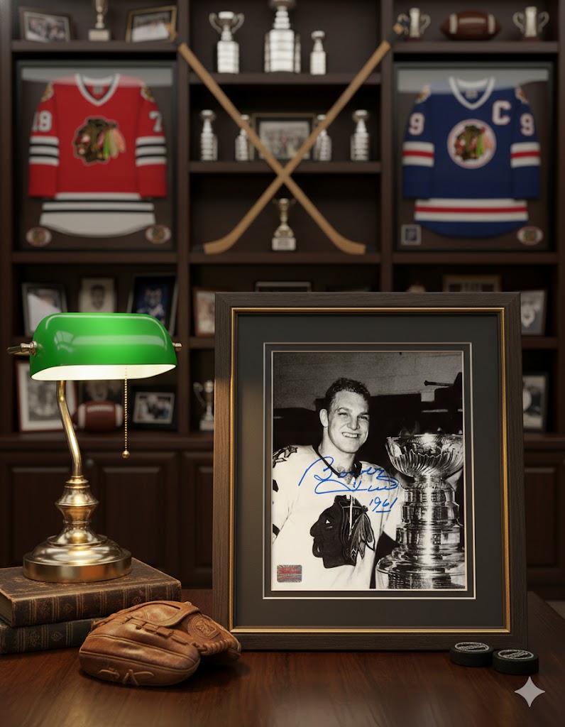 Bobby Hull Autographed Stanley Cup 8x10 Photograph