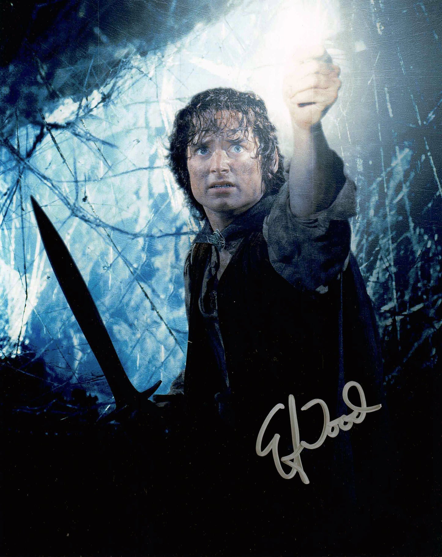 ELIJAH WOOD SIGNED LORD OF THE RINGS FRODO SHELOB 8X10
