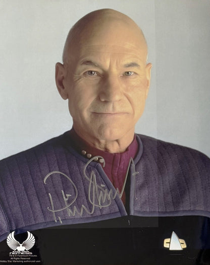 PATRICK STEWART AUTOGRAPHED STAR TREK NEMESIS PHOTO - CAPTAIN PICARD 8X10