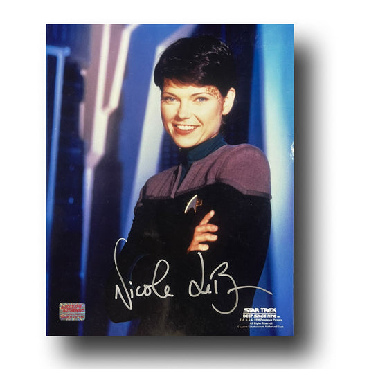 NICOLE DE BOER AUTOGRAPHED STAR TREK DEEP SPACE NINE PHOTO - EZRI DAX 8X10