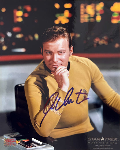 William Shatner Signed 8x10 Star Trek Photo