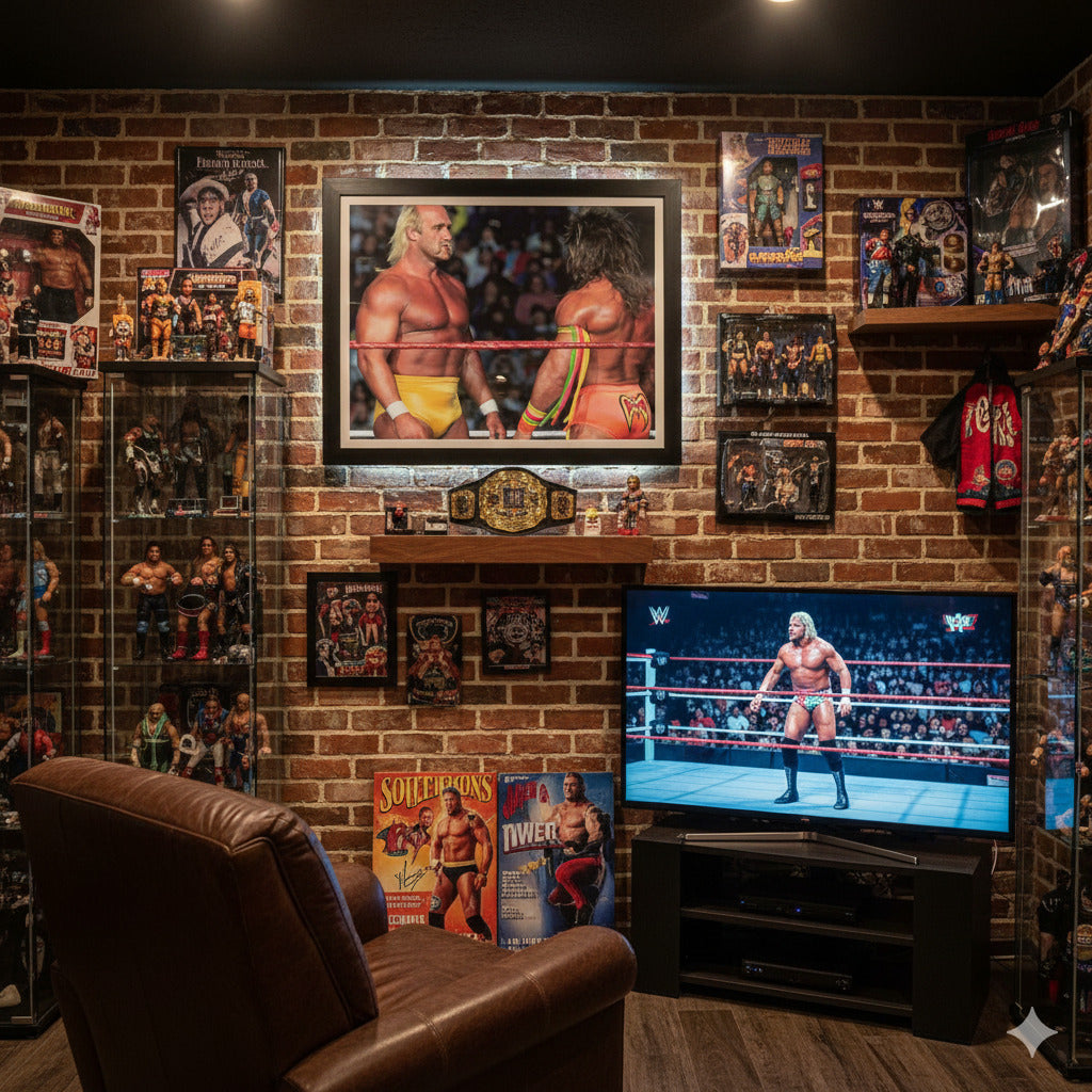 PHOTOGRAPH DE MATCH DE CATCH 8X10 AUTOCOLLÉE PAR HULK HOGAN SIGNÉE À LA MAIN IMAGE D'ACTION DANS L'ARÈNE