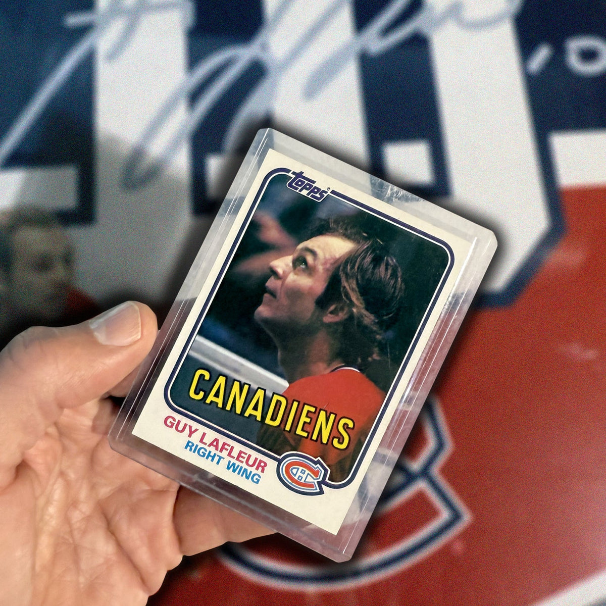 Guy Lafleur Topps Collectible Hockey Card Montreal