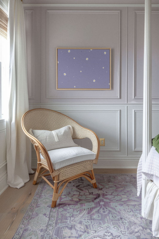 FLEURS DE LUNE, Œuvre sur toile tendue