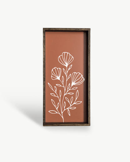 Flower Bouquet Wood Sign