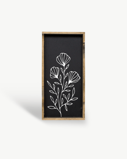 Flower Bouquet Wood Sign