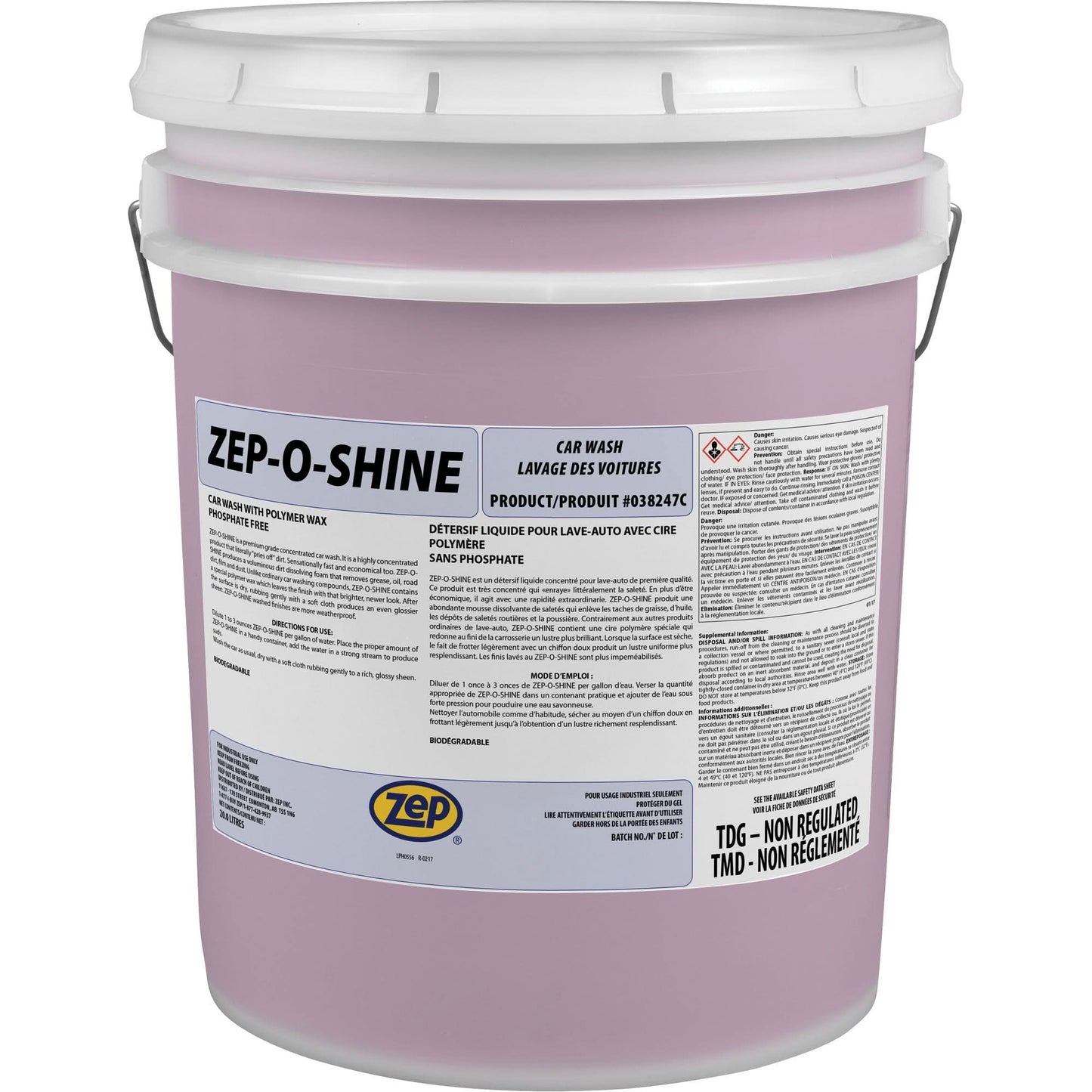 Détergent Zep-O-Shine pour Lave-Auto et Cire
