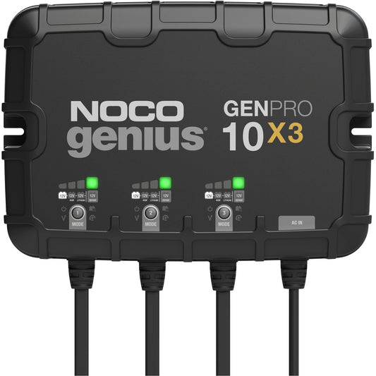 Chargeur de batterie embarqué Genius® GenPro10X3 3 banques, 30 ampères