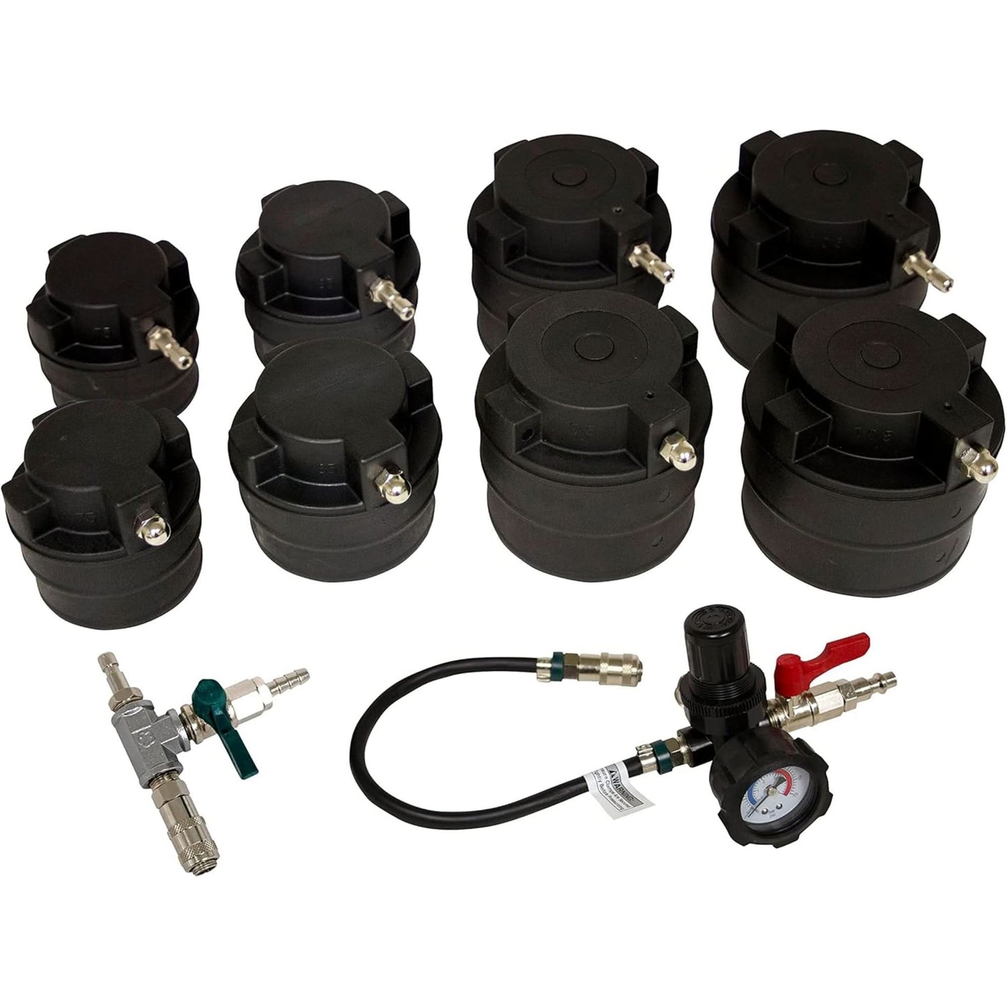 10-Piece HD Turbo Air System Test Kit with Smoke Adapter