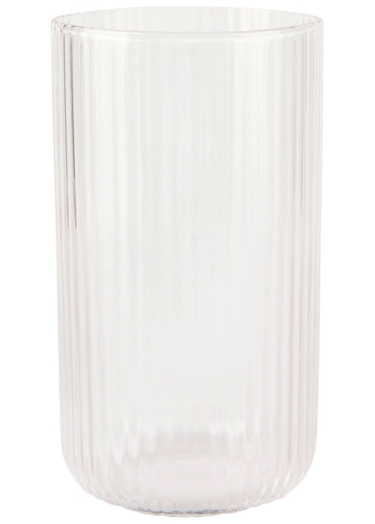 Fluted Drinking Glass, Set of 2 - Clear