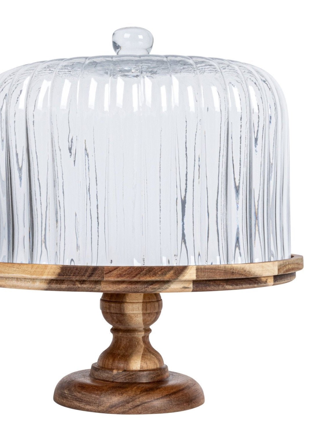 Fluted Glass Cloche