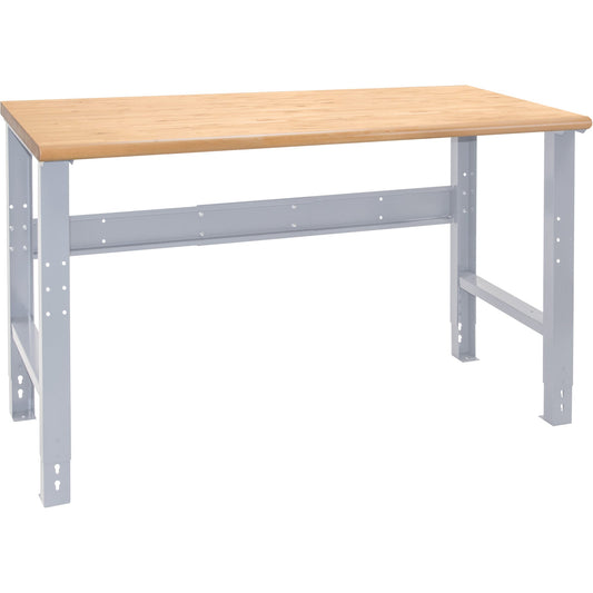 Établi à usage industriel, plateau et pieds seulement, capacité de 454 kg, 152 cm L x 91 cm P, 86 cm H