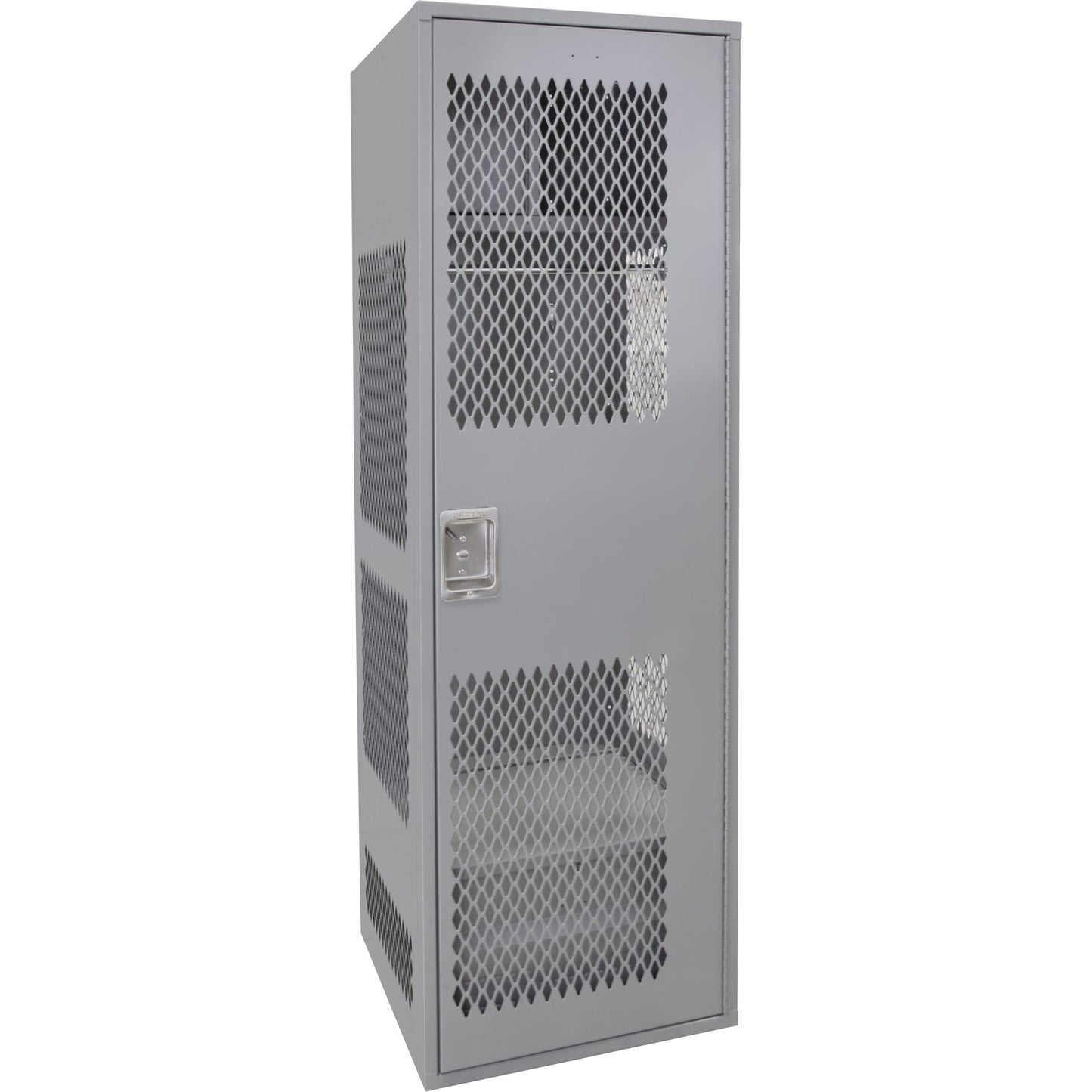 Gear Locker with Door, Steel, 24" W x 24" D x 72" H, Grey