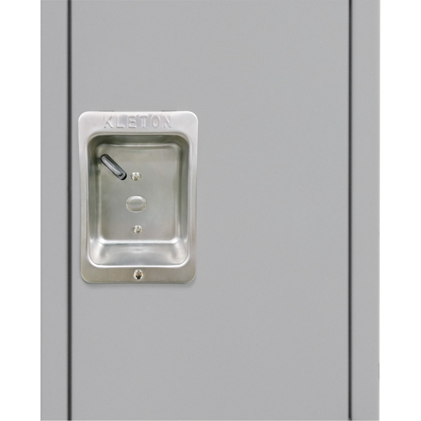 Lockers, 3 -tier, Bank of 3, 36" x 18" x 72", Steel, Grey, Knocked Down