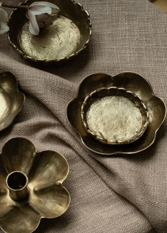 Forged Flower Catchalls, Set of 2 – Antique