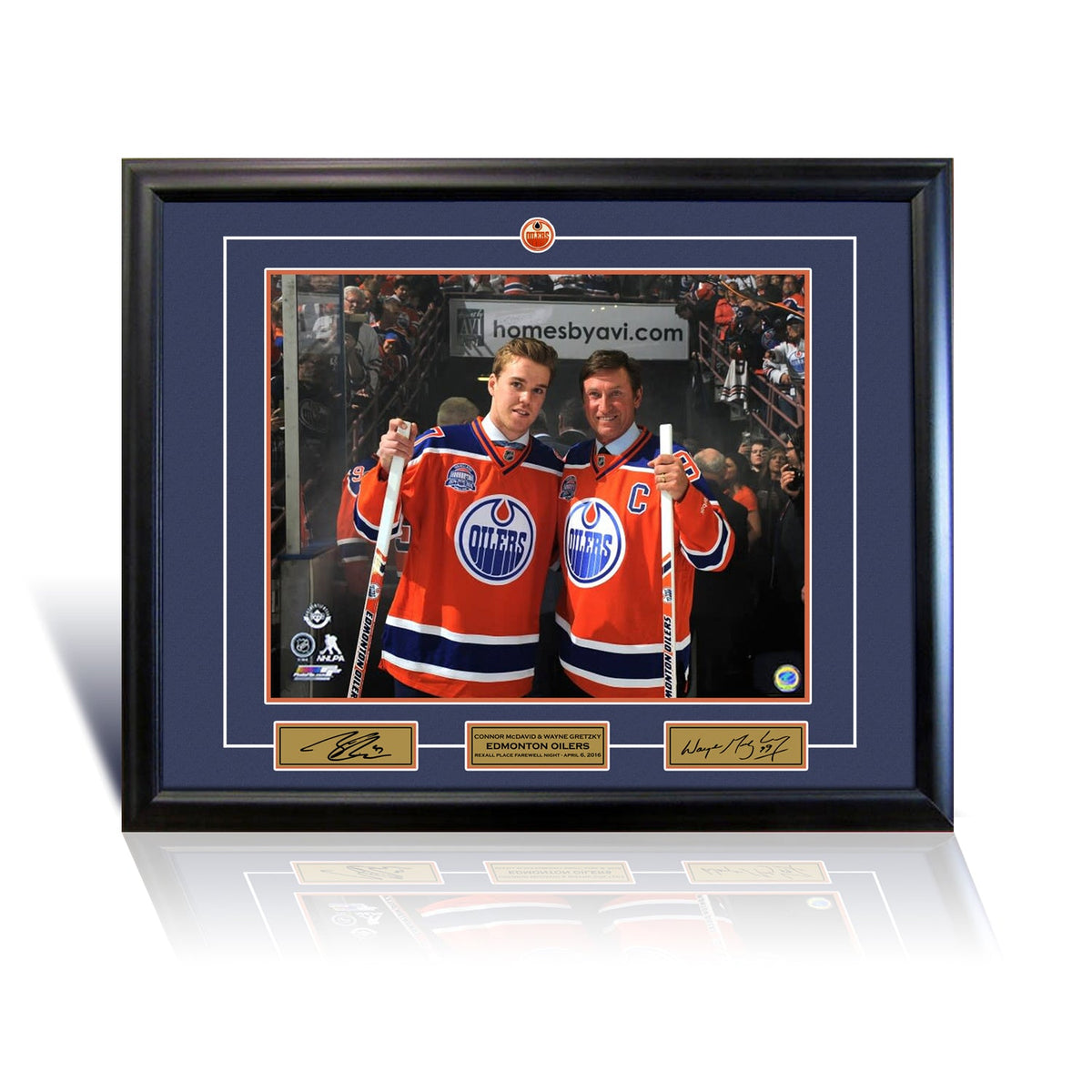 Wayne Gretzky and Connor McDavid Edmonton 16x20 Photograph