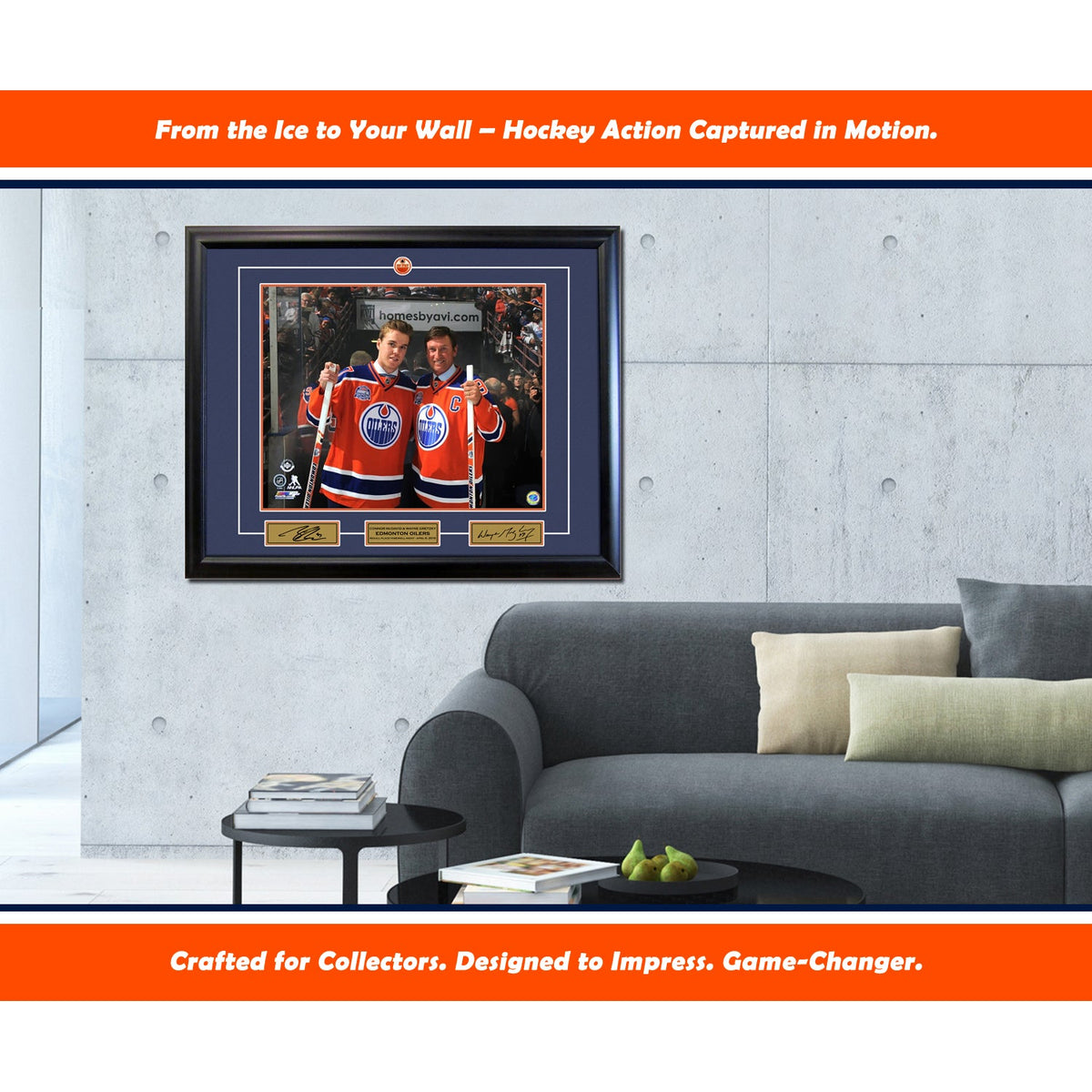 Wayne Gretzky and Connor McDavid Edmonton 16x20 Photograph