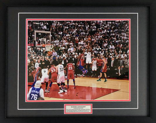 KAWHI LEONARD TORONTO RAPTORS GAME 7 WINNING SHOT - 16X20 PHOTOGRAPH (24"X20")