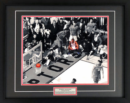 Kawhi Leonard Game 7 Buzzer Beater 16x20 Framed Photo