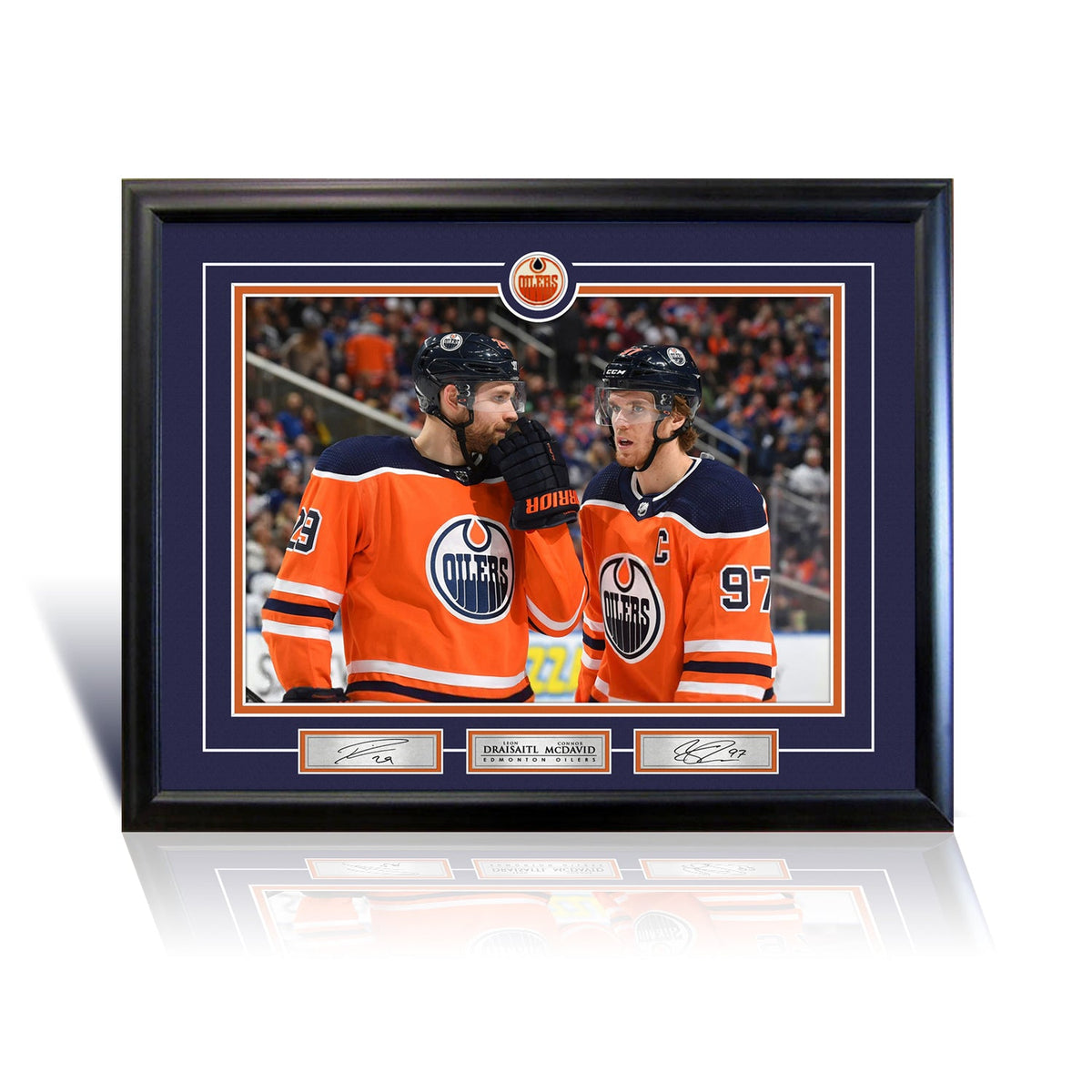 Connor McDavid and Leon Draisaitl Edmonton 16x20 Photograph