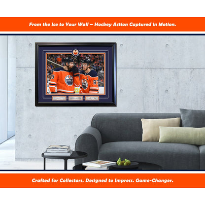 Connor McDavid and Leon Draisaitl Edmonton 16x20 Photograph