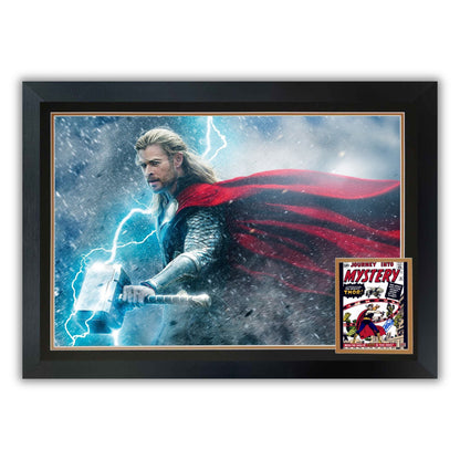 STAN LEE SIGNED THOR FIRST APPEARANCE FRAMED - MARVEL COLLECTIBLE 38"X28"