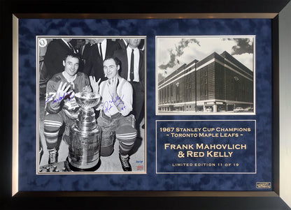 Frank Mahovlich and Red Kelly Signed 11x14 Photo