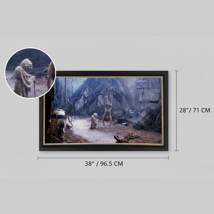 Star Wars R2-D2 & Yoda Dagobah Autographed Framed Display