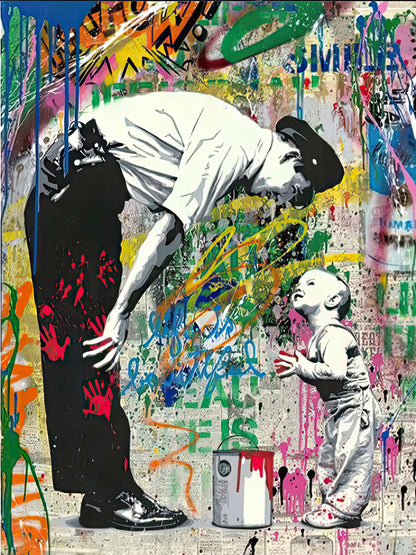 Banksy Could You Be Banksy? Street Art Canvas (33.5x23.5)