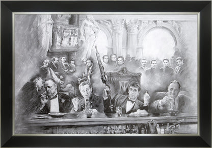 Classic Mafia Bosses Framed Art (33.5x23.5)