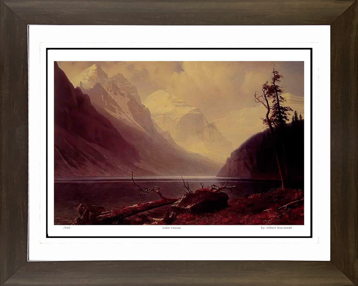 Albert Bierstadt “Lake Louise” Framed Print (30x24)