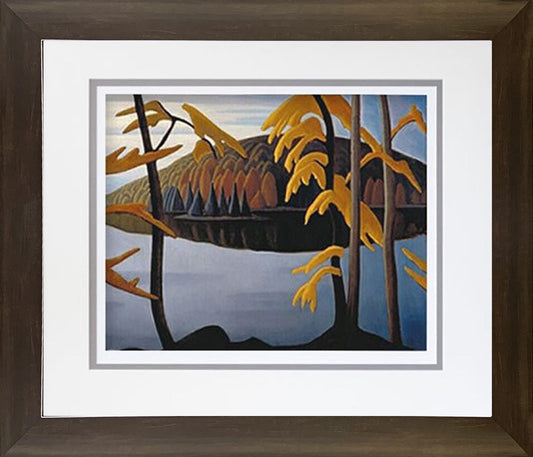 LAWREN HARRIS "NORTHERN LAKE 1923" GROUP OF SEVEN PRINT - FRAMED  26"X24"