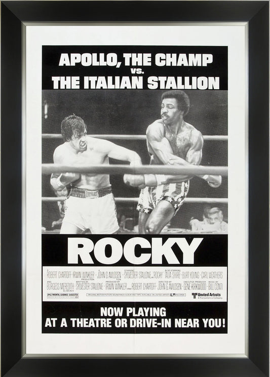 ROCKY - FRAMED CLASSIC MOVIE POSTER REPRINT (33.5" BY 23.5")