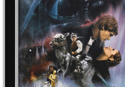 STAR WARS EP V THE EMPIRE STRIKES BACKMOVIE POSTER - FRAMED CANVAS 33.5"X23.5"