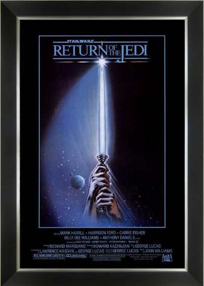 STAR WARS EP VI RETURN OF THE JEDI ORIGINAL RELEASE - FRAMED PRINT 33.5"X23.5"