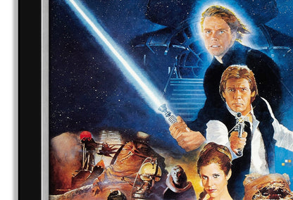STAR WARS EP VI RETURN OF THE JEDIMOVIE POSTER REPRINT - FRAMED 33.5"X23.5"