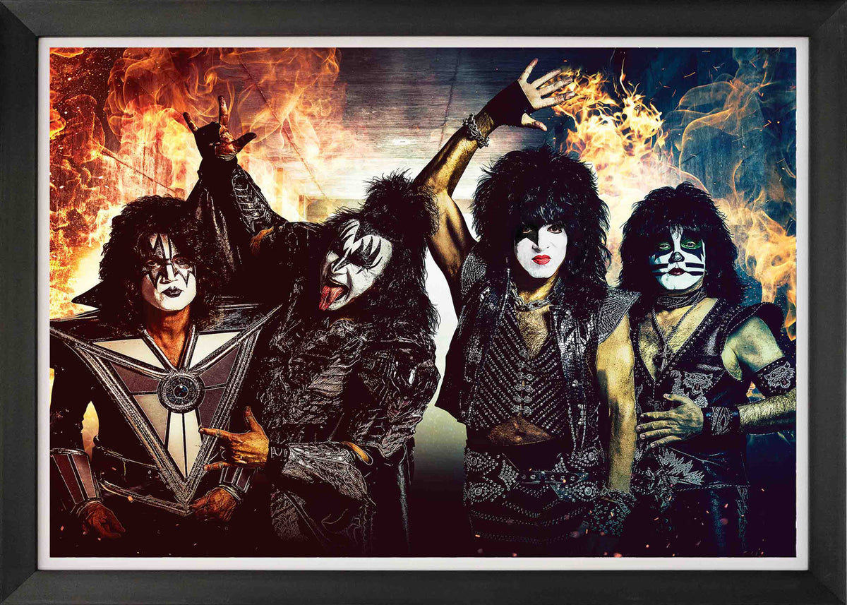 Kiss Band Framed Music Wall Poster (33.5x23.5)
