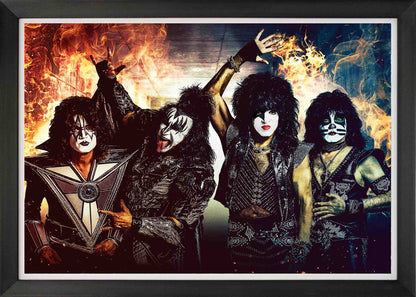 Kiss Band Framed Music Wall Poster (33.5x23.5)