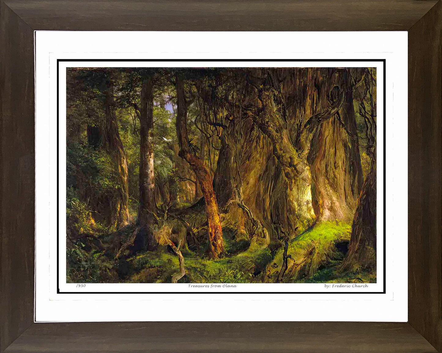 FREDERIC CHURCH "TREASURES FROM OLANA" - HUDSON RIVER SCHOOL  30"X24"