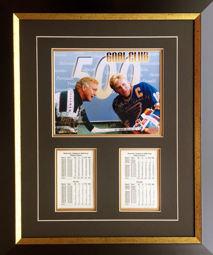 Bobby Hull & Brett Hull Signed Photo