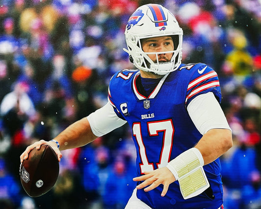 JOSH ALLEN CANVAS NFL HERO - BUFFALO BILLS (30" BY 25")