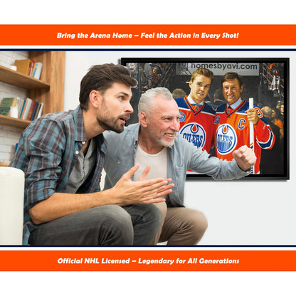 Wayne Gretzky Connor McDavid Edmonton Oilers NHL Display