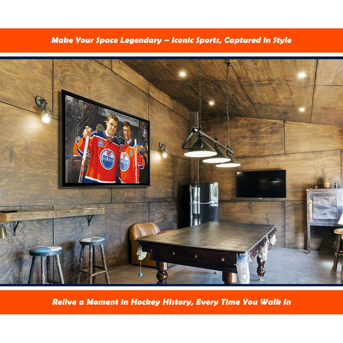 Wayne Gretzky Connor McDavid Edmonton Oilers NHL Display