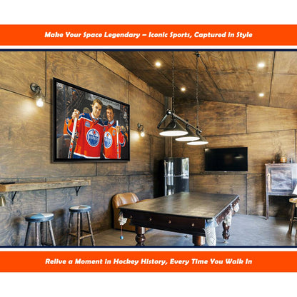 Wayne Gretzky Connor McDavid Edmonton Oilers NHL Display