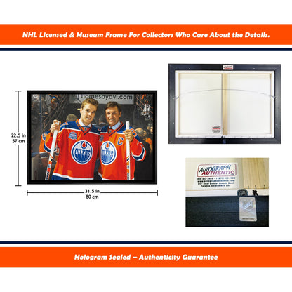 Wayne Gretzky Connor McDavid Edmonton Oilers NHL Display